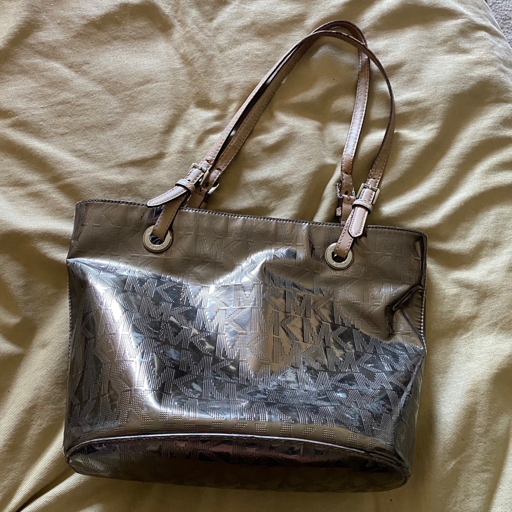 Michaels Kors metallic tote bag